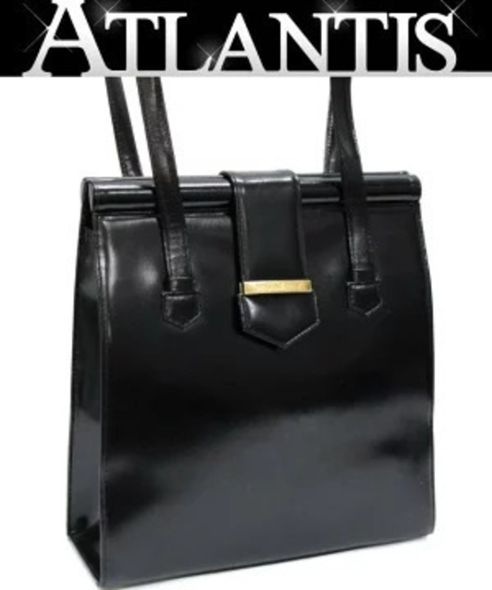 Saint Laurent Yves Shoulder Bag Leather Black